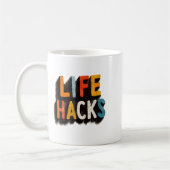 Colorful Life Hacks Emblem コーヒーマグカップ (左)