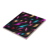 Colorful Lightning Bolt Pattern  タイル (側面)