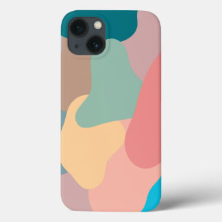 Colorful Line Phone Case Abstract Art Cover iPhone iPhone 13ケース