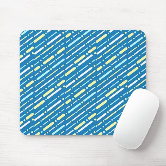 Colorful Lines Pattern Mouse Pad マウスパッド (マウス)