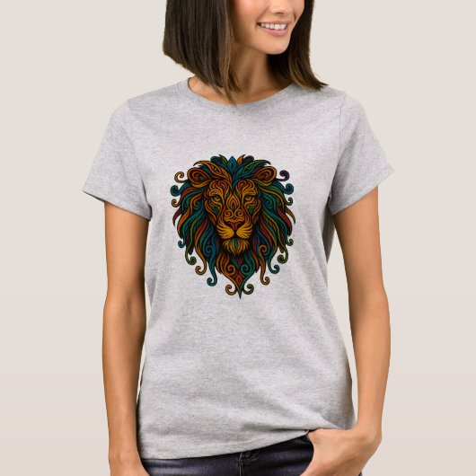 Colorful Lion Tシャツ (正面)
