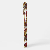 Colorful liquid waves geometric abstract pattern 3 iPhoneケース (左側面)