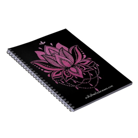 Colorful mandala design Notes Notebook ノートブック (右側)