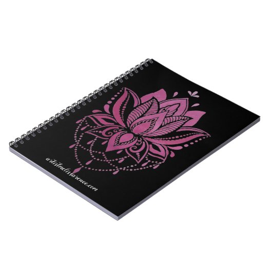Colorful mandala design Notes Notebook ノートブック (左側)