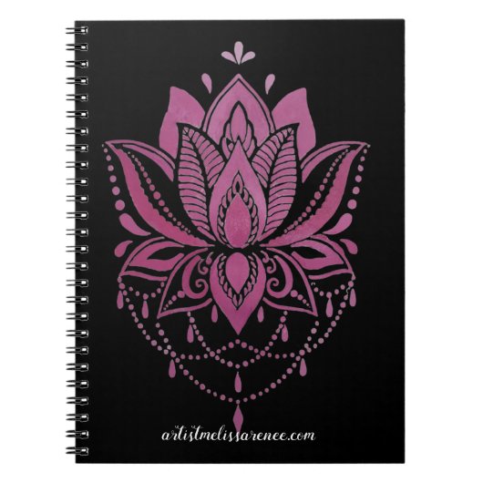 Colorful mandala design Notes Notebook ノートブック (正面)