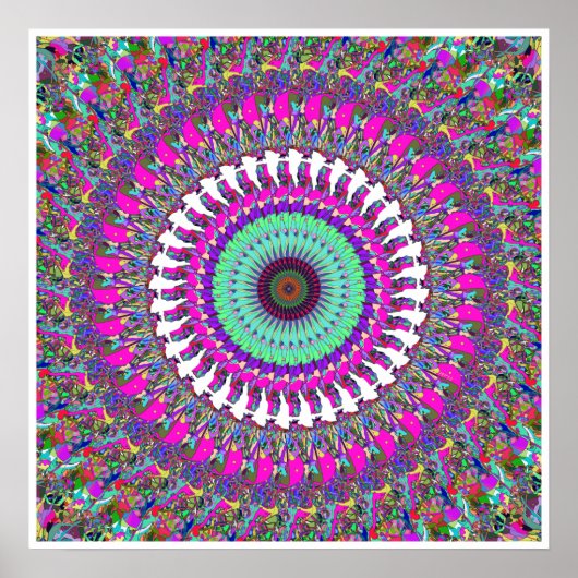 Colorful Mandala of Symmetry ポスター (正面)