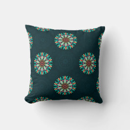 Colorful Mandala Throw Pillow クッション