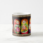 Colorful Matryoshka Dolls コーヒーマグカップ (中央)