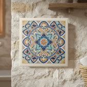 Colorful Mediterranean Pattern Pat#1 ID1195 タイル