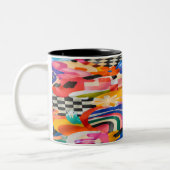 Colorful Memphis Mug ツートーンマグカップ (左)