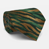 Colorful Mens Accessories Tiger Print ネクタイ (ロール)