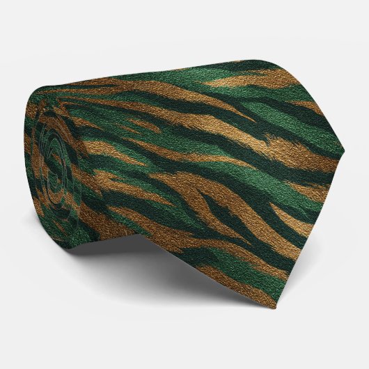 Colorful Mens Accessories Tiger Print ネクタイ (ロール)