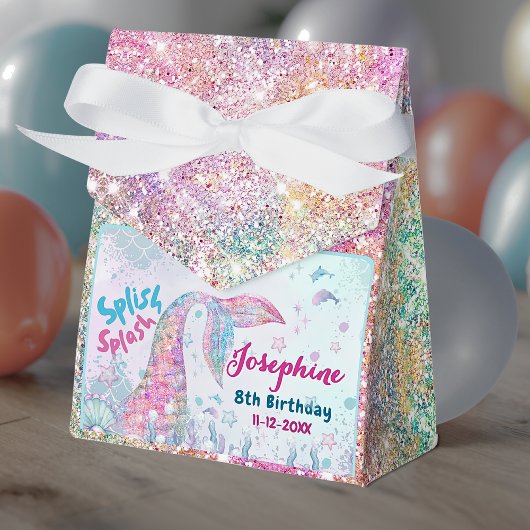 Colorful Mermaid custom birthday custom tent フェイバーボックス