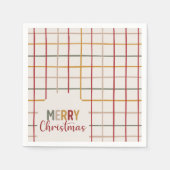 Colorful Merry Christmas スタンダードカクテルナプキン (正面)