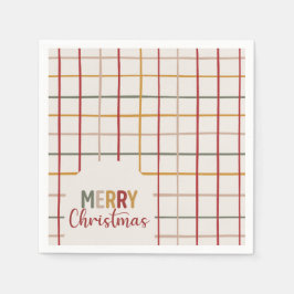 Colorful Merry Christmas スタンダードカクテルナプキン