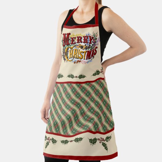 Colorful "Merry Christmas" Apron エプロン (インサイチュ)