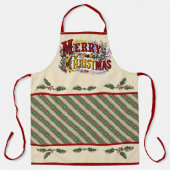 Colorful "Merry Christmas" Apron エプロン (正面)
