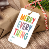 Colorful Merry Everything Inclusive cute ギフトタグ