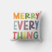Colorful Merry Everything Inclusive HOLIDAY COZY クッション (正面)