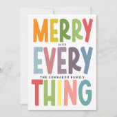 Colorful Merry Everything Inclusive NON-PHOTO cute シーズンカード (正面)