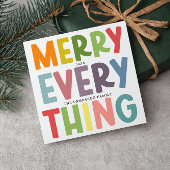 Colorful Merry Everything Inclusive Photo message シーズンカード