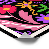 Colorful Mexican Art Design Poster ポスター (角)