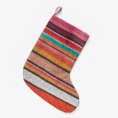 Colorful mexican, peruvian style rug surface close スモールクリスマスストッキング (正面 (吊り時))