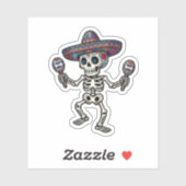 Colorful Mexican Skeleton シール (シート)