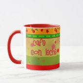 Colorful Mexican Theme Green Red Orange Mug マグカップ (左)