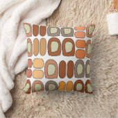 Colorful Mid Century Modern Geometric クッション (ブランケット)