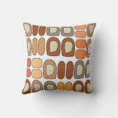 Colorful Mid Century Modern Geometric クッション (裏面)