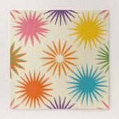Colorful Mid Century Starburst Pattern ジグソーパズル (縦)