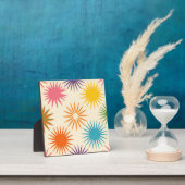 Colorful Mid Century Starburst Pattern フォトプラーク (インサイチュ)