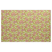 Colorful Midscale Retro Floral Pattern ファブリック (ファットクウォーター)
