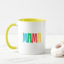 Colorful Minimal Mama Typography マグカップ