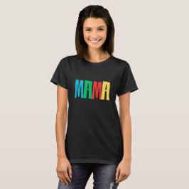 Colorful Minimal Mama Typography Tシャツ
