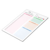 Colorful Minimalist Custom Daily Planner ノートパッド (アングル)
