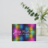 Colorful Minimalist Elegant Design Business Card 名刺 (スタンド正面)