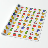 Colorful Mixed Fruit Pattern ラッピングペーパー (アンロールド)