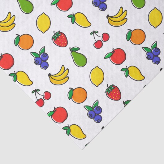 Colorful Mixed Fruit Pattern 薄葉紙 (詳細)