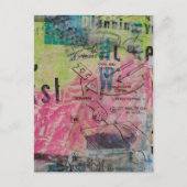 Colorful Mixed Media Retro Woodworking Diagrams ポストカード (正面)