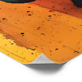 Colorful Modern Art - Divine Buddha Painting ポスター (角)