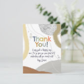 Colorful Modern Birthday Boy Thank You Card サンキューカード (スタンド正面)