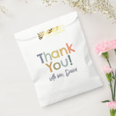 Colorful Modern Boy Birthday Thank You フェイバーバッグ (封をした状態)