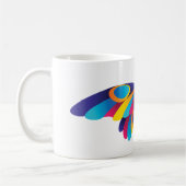 Colorful Modern Butterfly Vibrant Wings コーヒーマグカップ (左)