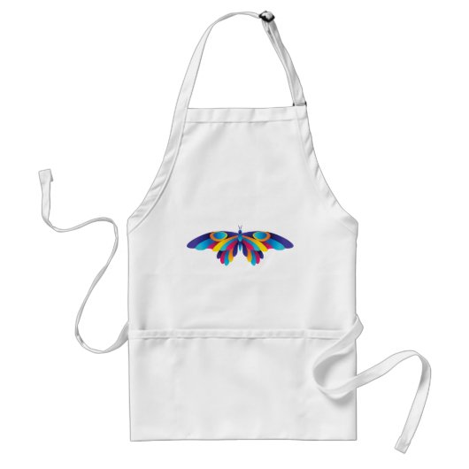 Colorful Modern Butterfly Vibrant Wings スタンダードエプロン (正面)