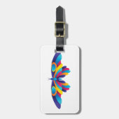 Colorful Modern Butterfly Vibrant Wings ラゲッジタグ (正面縦)