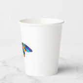 Colorful Modern Butterfly Vibrant Wings 紙コップ (左)