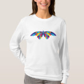 Colorful Modern Butterfly Vibrant Wings Tシャツ (正面)