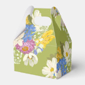 Colorful Modern Floral Blooms Mothers Day フェイバーボックス (裏面サイド)